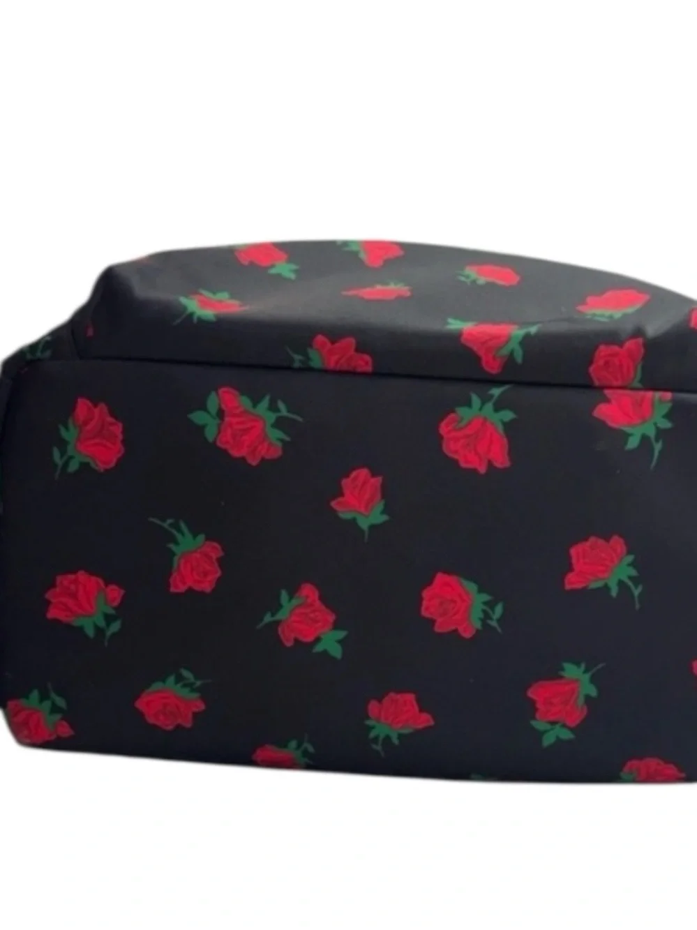 kate spade - Chelsea Med backpack with red rose print.